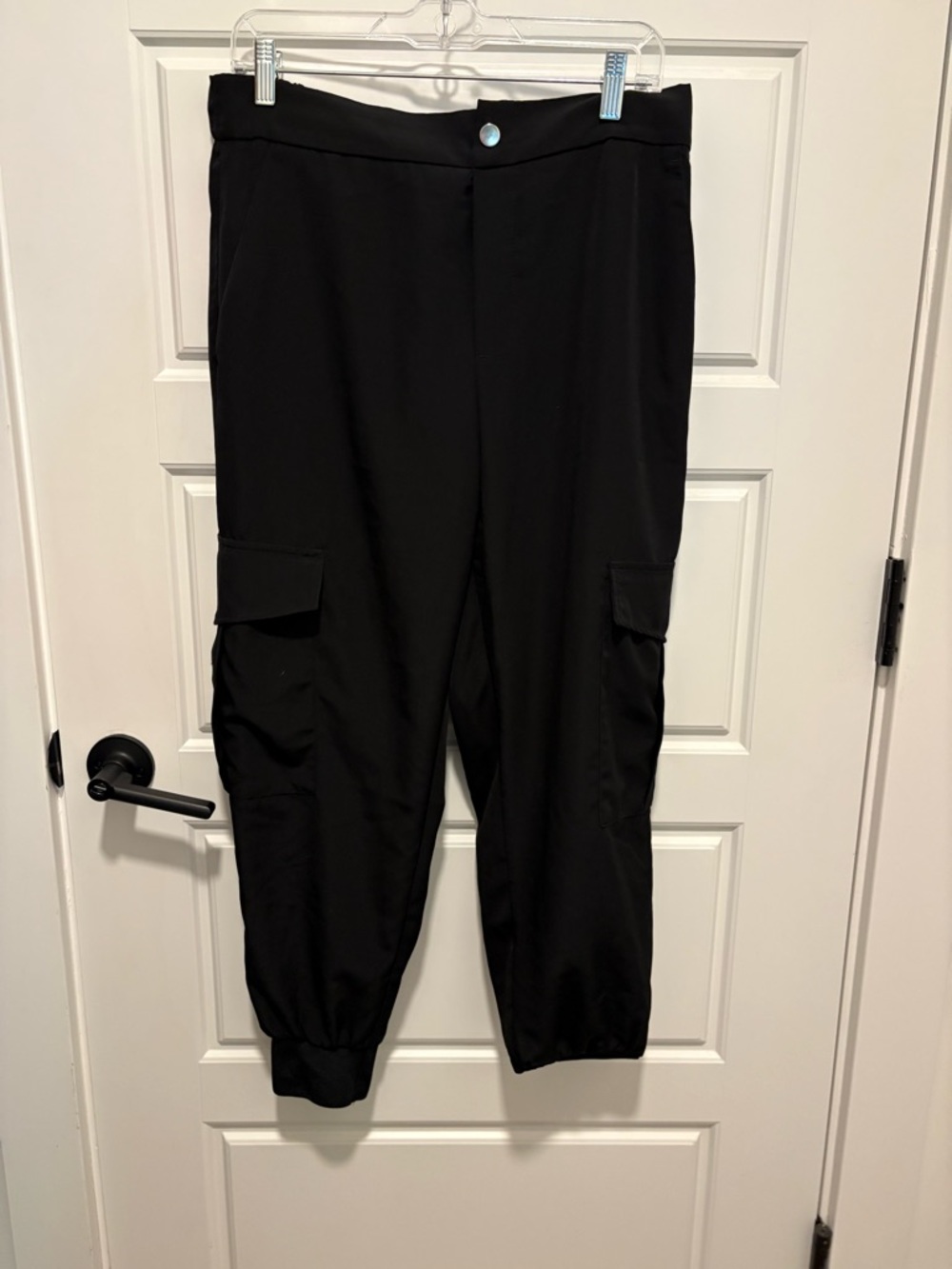 Zara Black Elastic Waist Trousers